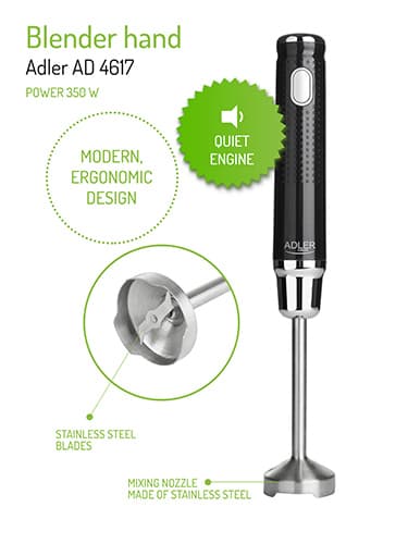 AD 4617 svart Stavmixer