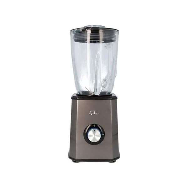 JATA JEBT1500 mixerblandare, hölje i rostfritt stål, glasskål, kapacitet 1,5 liter, mycket kraftfull motor, 1200W