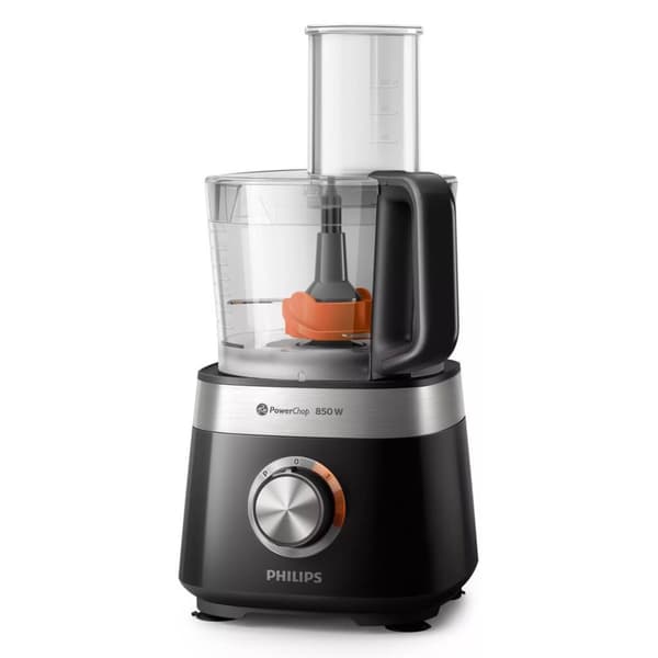 Philips HR7530/10 Viva Collection kompakt foodprocessor sort/rustfrit stål