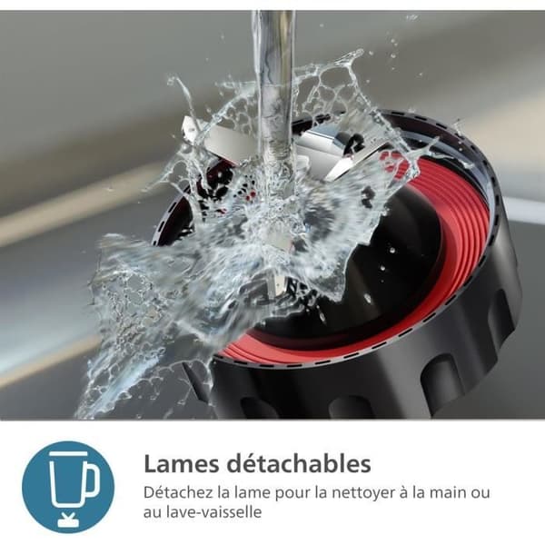 Blender - Philips - 5000 Series - Motor 1000W - ProBlend Plus - 2 Liter - Svart