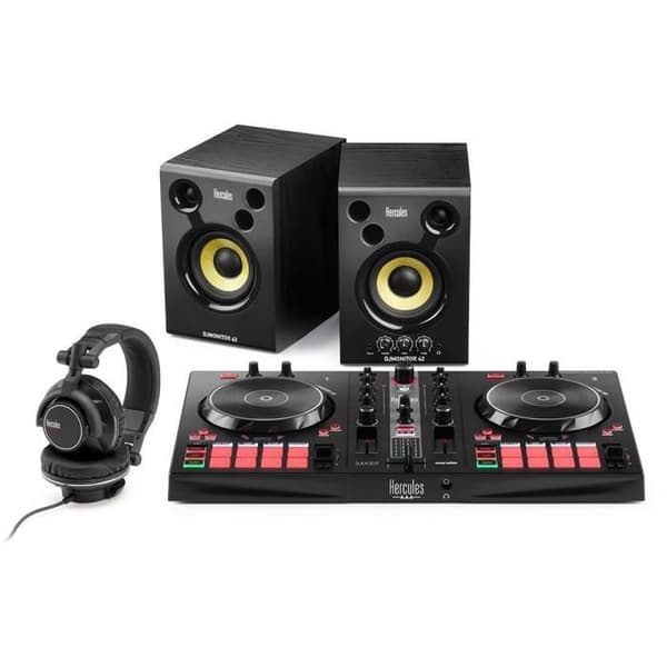 HERCULES DJ ESSENTIALS KIT - DJ Control Inpulse + DJ Monitor 32 Högtalare + HDP DJ60 Hörlurar