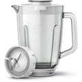 Miniatyrbild 3 av 4: Blender - PHILIPS - Serie 3000 HR2291/20 - Glasbehållare - Kapacitet 1.25L - 2 hastigheter - 600W - Vit