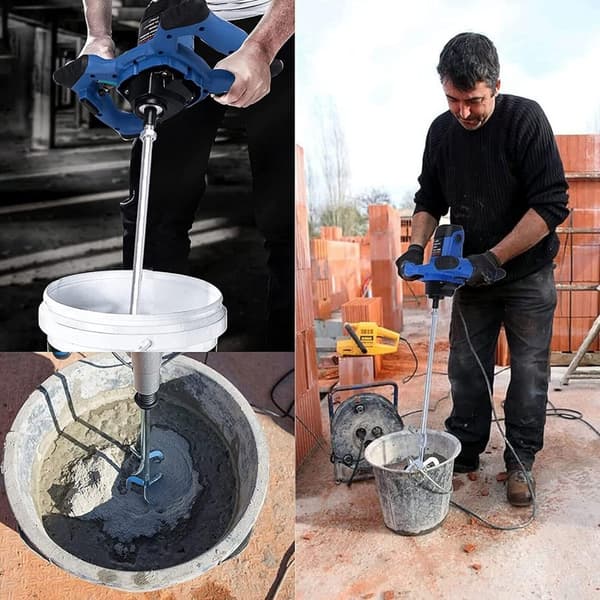 2800W Bärbar Paddle Mixer, 6-Hastighetskontroll, Ergonomisk Design, Mjukstartsfunktion