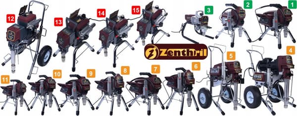 Zenthril Apex B StandPro -maalauslaite, 2500 W 20 MPa 0,031 tuumaa, 3,2 l/min, PowerXcellence-sarja