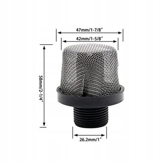 Rosfix 32 mesh sugefilter til Graco Gx-21, XR5, XR7, XR9, SR7, PROX7, PROX9 sprøjtepistoler