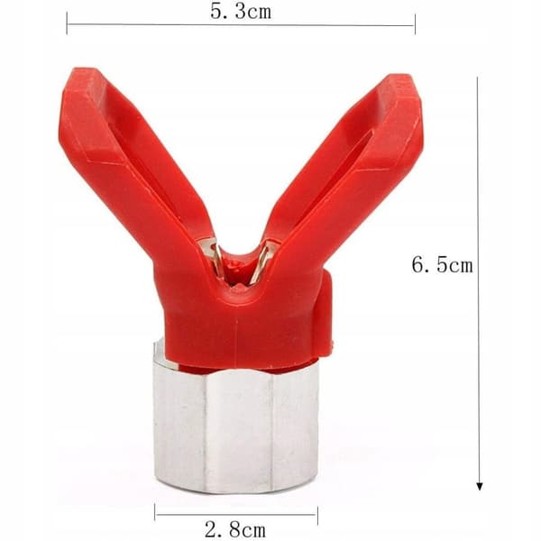 Dyseafdækning til malerenhed + 2X Rosfix Ultra Spray Malerdyse Model 415, 515