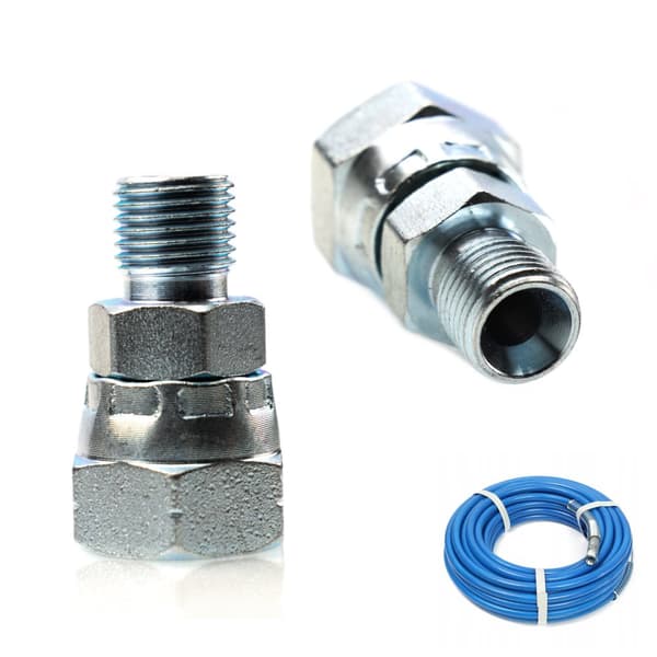 1/4" til 3/8" slangekobling til sprøjtepistol