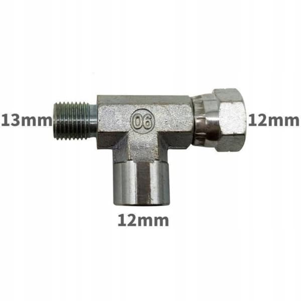Inline-trykmåler til malerenhed med 1/4" T-stykke