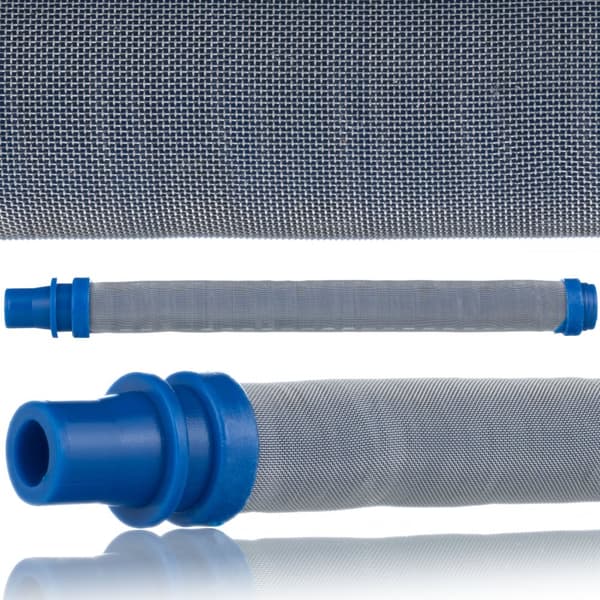 Blåt 150 mesh fingerfilter til en malerenhed