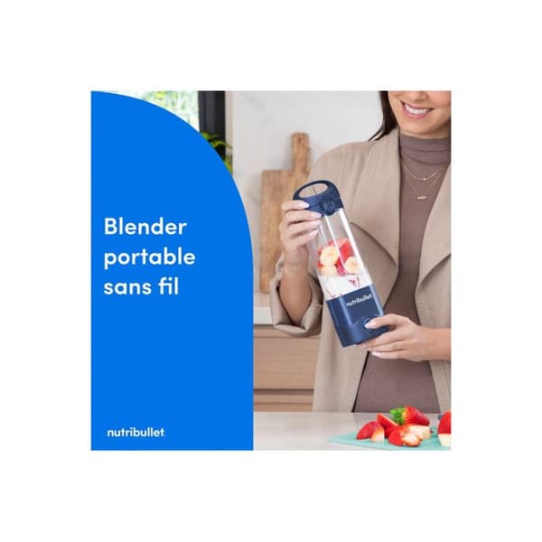 Blender - NUTRIBULLET - NBP003NBL - Portabel - 1 hastighet - 70 W - 475ml