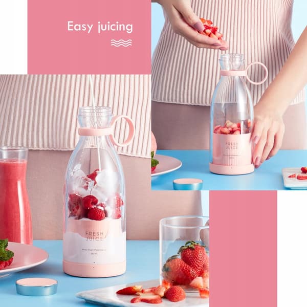 BLENDER MIXER 380ML BÆRBAR RYSTER 40W GRATIS BPA