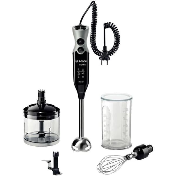Bosch MSM67170 stavmixer - Svart - 750W - Blad för att krossa is - Avtagbar fot i rostfritt stål