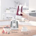 Miniatyrbild 3 av 6: Mini Blender BOSCH VitaPower Serie 2 MMB2111T - 0,8 L mixerskål - 4 vassa rostfria blad - Hög blandningshastighet - Silver