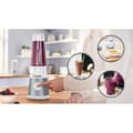 Miniatyrbild 6 av 6: Mini Blender BOSCH VitaPower Serie 2 MMB2111T - 0,8 L mixerskål - 4 vassa rostfria blad - Hög blandningshastighet - Silver