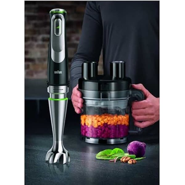 Purémixer - BRAUN - MultiQuick 9 MQ 9195XLI - 2 l - 1200 W - Svart Rostfritt stål