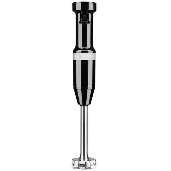 KITCHEN AID 5KHBV83EOB - Kompakt stavmixer med sladd 180W - Avtagbart blandningsskaft med blad i rostfritt stål - Onyx Svart