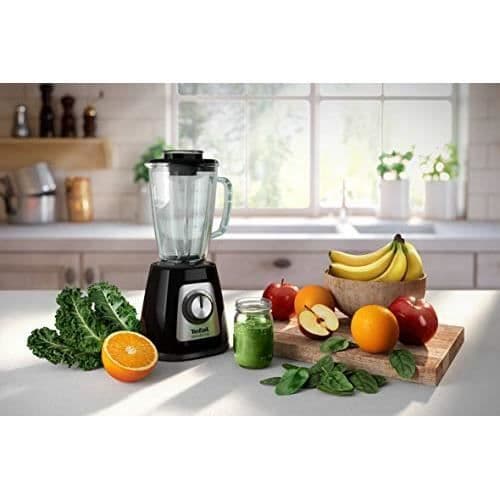 TEFAL BlendForce II BL4358 bordsmixer - 1,25 L - 800 W - Svart, Borstat stål