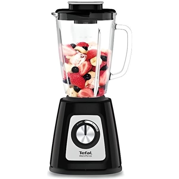 TEFAL BlendForce II BL4358 bordsmixer - 1,25 L - 800 W - Svart, Borstat stål