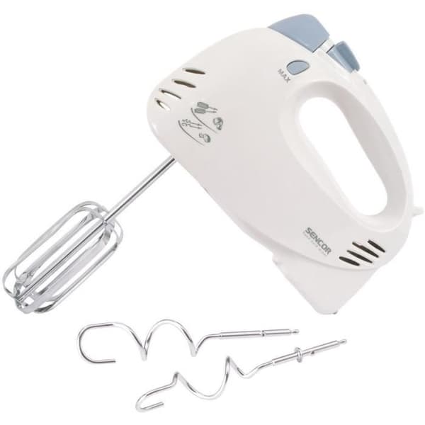 Handmixers - SENCOR - SHM 5203-EUE3 - 400 W - 5 hastigheter och Turbo puls - Vit