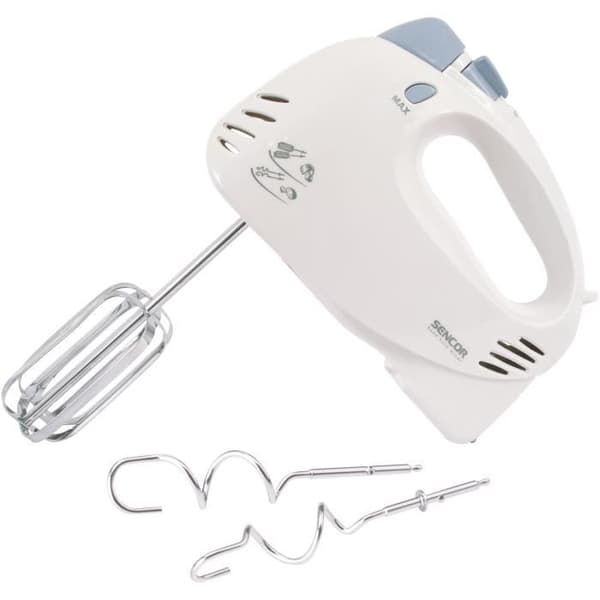 Handmixers - SENCOR - SHM 5203-EUE3 - 400 W - 5 hastigheter och Turbo puls - Vit