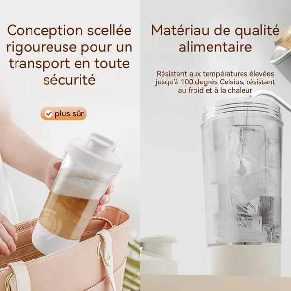 INN Automatisk blandkopp 400ml uppladdningsbar med skala kaffekopp magnetisk automatisk transparent isolerad mugg