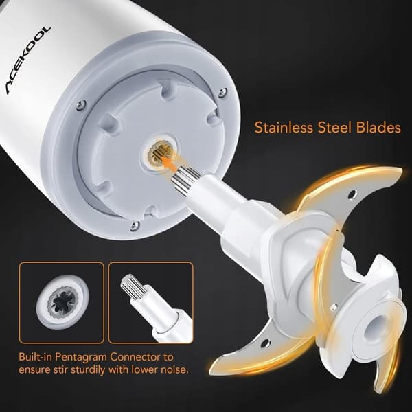 Acekool 300 W Kandeblender Hvid