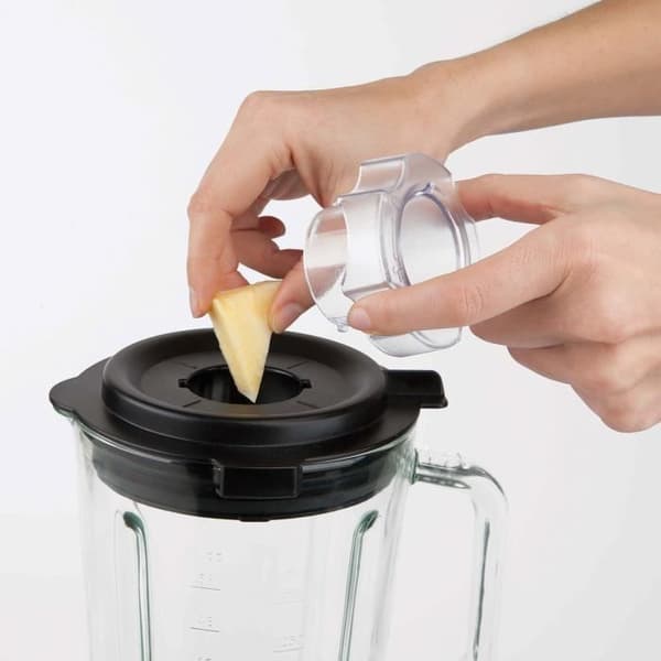 BLACK+DECKER BXJB1200E 1200W mixer, 3 program + justerbara hastigheter, 1,5L skål, 6 blad i rostfritt stål, halkfri bas