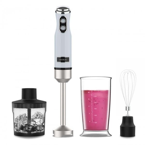 Cecotec stavmixer Power RetroBlue 1200MAX Cream & Crush