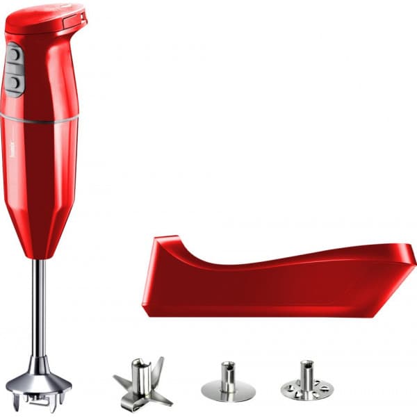 Bamix Cordless PLUS - trådlös stavmixer, röd