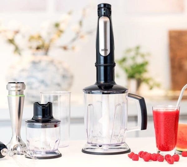 Braun MultiQuick 7 MQ 7045X 1,25 L Stavblender 1000 W Sort, Rustfrit stål