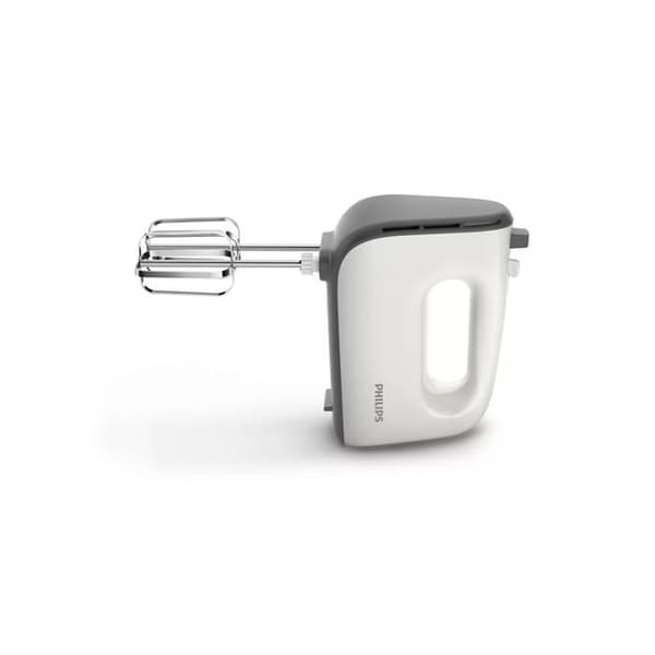 Philips handmixer i 5000-serien - 5 hastigheter - turbofunktion - dubbelvisp + knådning - vit (HR3740/00)