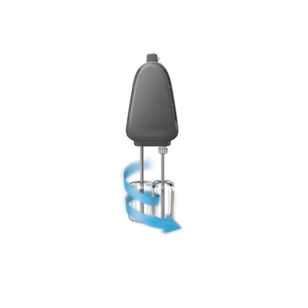 Philips handmixer i 5000-serien - 5 hastigheter - turbofunktion - dubbelvisp + knådning - vit (HR3740/00)
