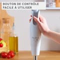Miniatyrbild 3 av 5: MOULINEX Daily Chef Stavmixer, 600 W, 2 hastigheter, Ergonomisk, Stänksäker fot i rostfritt stål, 4 blad Powelix DD551110
