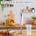 Miniatyrbild 2 av 5: MOULINEX Daily Chef Stavmixer, 600 W, 2 hastigheter, Ergonomisk, Stänksäker fot i rostfritt stål, 4 blad Powelix DD551110