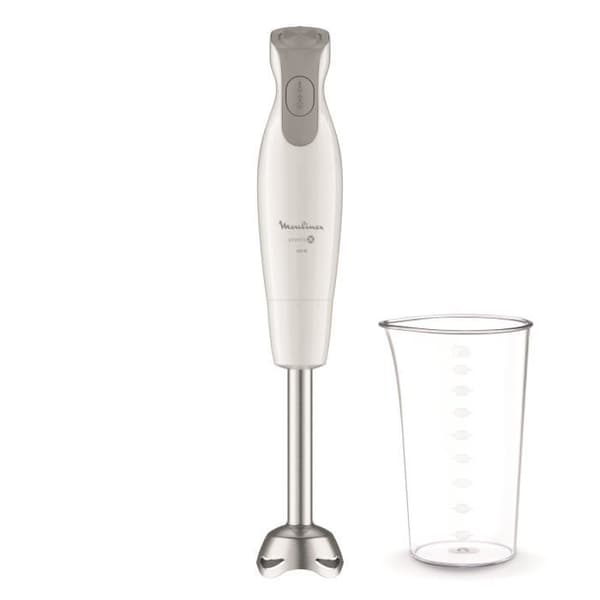 MOULINEX Daily Chef Stavmixer, 600 W, 2 hastigheter, Ergonomisk, Stänksäker fot i rostfritt stål, 4 blad Powelix DD551110