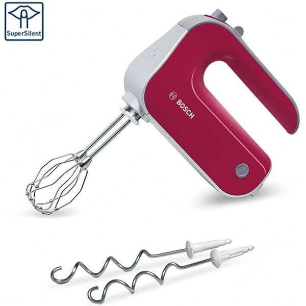 Elblandare - BOSCH - MFQ40304 - 500W - 5 hastigheter + Pulse - FineCreamer - Röd