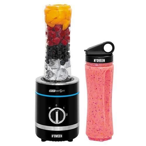 NOVEEN Sport Mix &amp; Fit mixer SB1000 X-LINE Smoothie mixer (inkl. 2 flaskor, 600ml, 300 watt)
