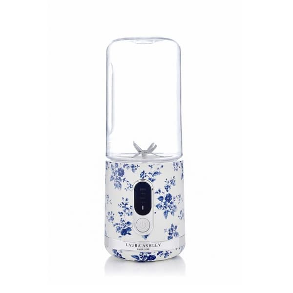 Laura Ashley Bärbar Mixer 100W för Smoothies - Kina Ros - Kapacitet 450ml, USB-laddning, Motor 25 000 varv/min