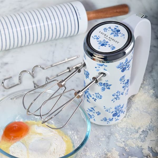 Handmixer 300W - Laura Ashley - China Rose - Flera hastigheter, robusta och hållbara vispar och krokar i rostfritt stål
