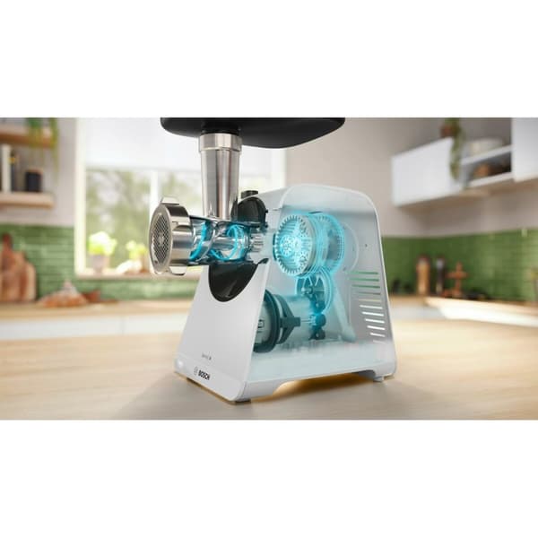 Kötthackare BOSCH MFWS420W Vit Svart Rostfritt stål