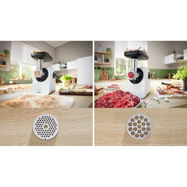Kötthackare BOSCH MFWS420W Vit Svart Rostfritt stål