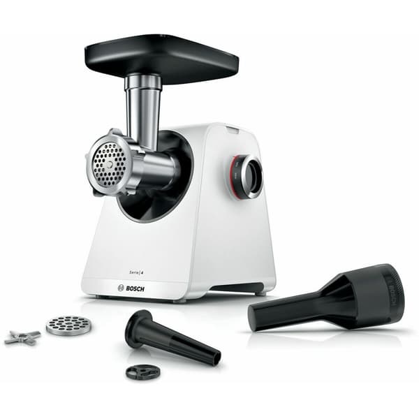 Kødhakker BOSCH MFWS420W Hvid Sort Rustfrit stål