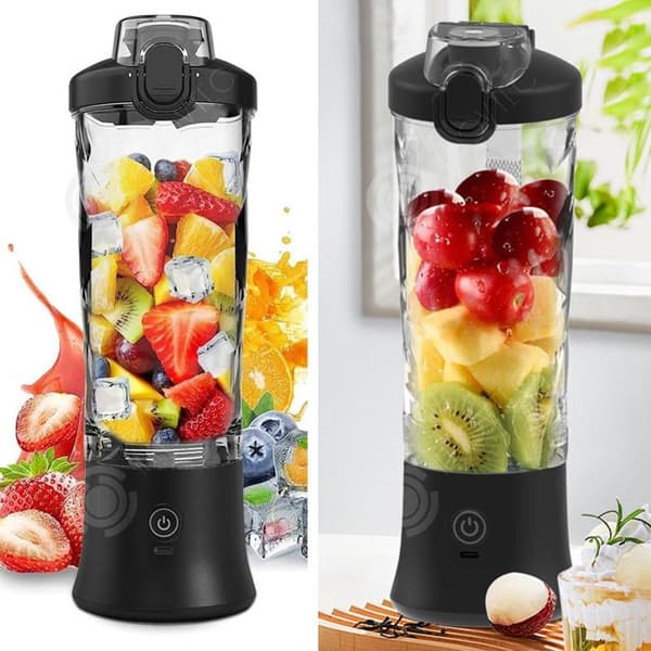 INN Mixeur Blender Portabel 150W 600ml USB Uppladdningsbar Trådlös Rostfria Stålblad Lätt att Rengöra För Smoothies Färska Juicer
