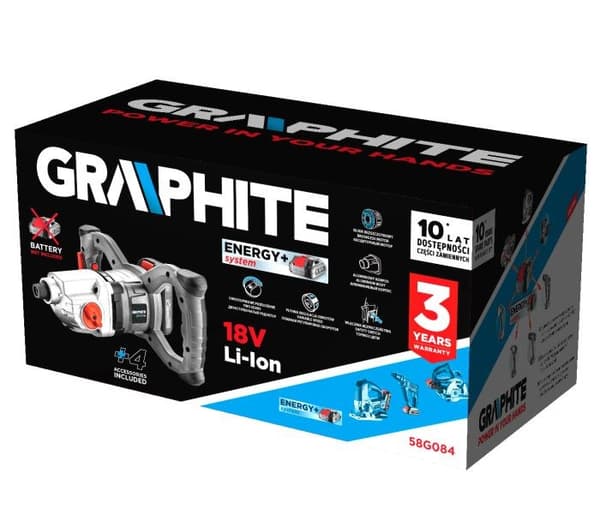 Grafit 58G084 jordbor 650 o/min Batteri 2,8 kg