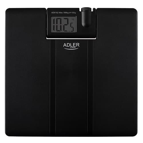 Adler AD 8182 henkilövaaka Suorakulmainen musta Elektroninen henkilövaaka