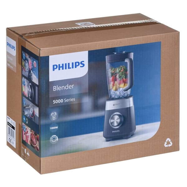 Philips 5000-serie HR3020/20 blender 2 L Bordblender 1000 W Grå, Rustfrit stål
