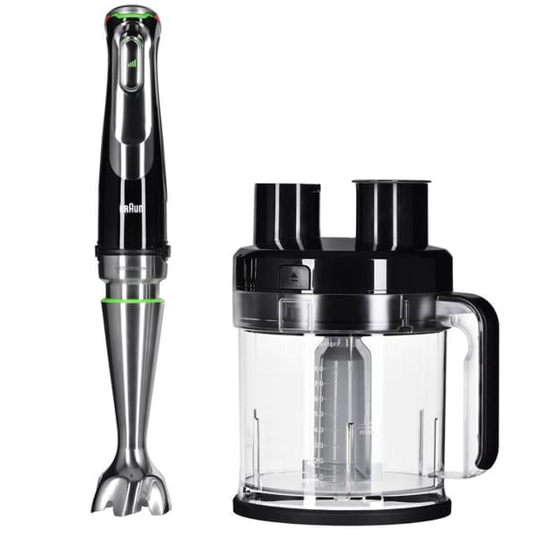 Braun MultiQuick 9 MQ 9187XLI 0,6 L sauvasekoitin 1200 W Musta, Ruostumaton teräs