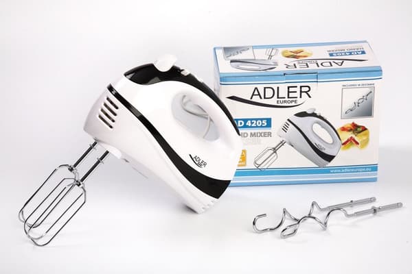 Adler AD 4205 Handmixer Svart, Vit 300 W