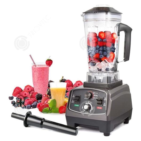 INN Mixeur Blender 1500W Kapacitet på 2L Flera hastigheter Med timer Rostfria stålblad Lätt att rengöra Matberedare