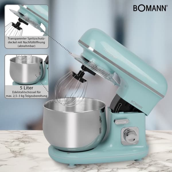 Bomann KM 6030 CB matberedare 1100 W 5 L Mintfärg